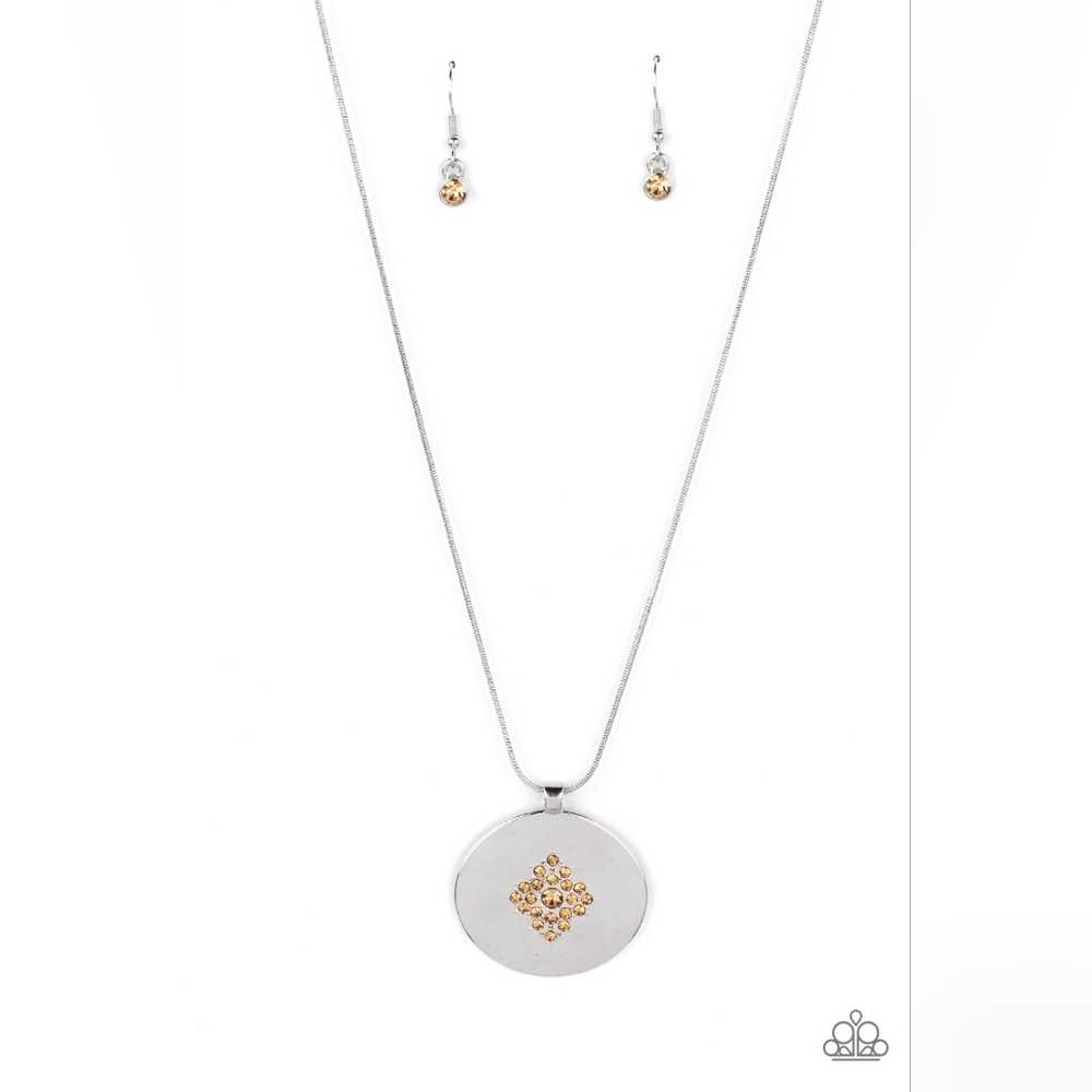 Center of the Cosmos Brown NECKLACE Silver Gorgeousness